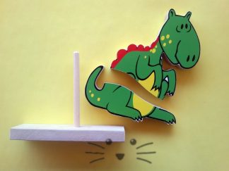 Ensartado de 1 eje. Dinosaurio