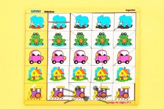 Juego de Lógica. Figuras con Cortes Rectos