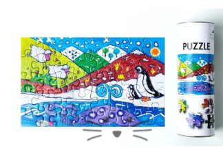 Rompecabezas 40 piezas. Pingüino