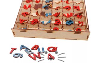Alfabeto Móvil Montessori Imprenta Mayúscula + Números