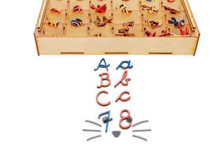 Alfabeto Móvil Montessori Cursiva