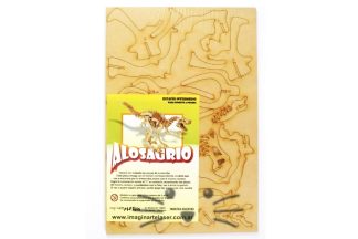 Puzzle 3D. Alosaurio para armar