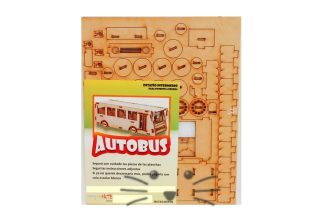 Puzzle 3D. Autobus para armar