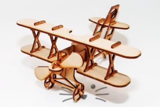Puzzle 3D. Avión Biplano para armar