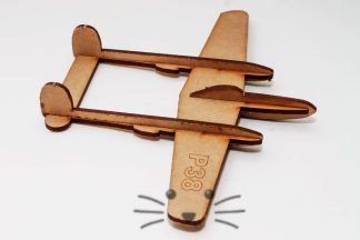 Puzzle 3D. Avión P38 para armar