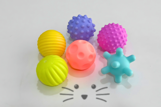 Pelotas Sensoriales Texturadas de Silicona