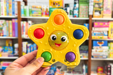 Pop It Estrella Giratorio con Luz