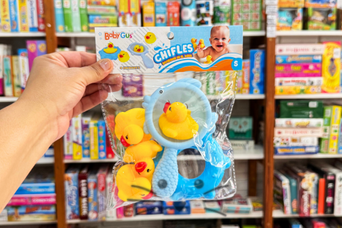 Patitos de Goma para el Agua con Chifle