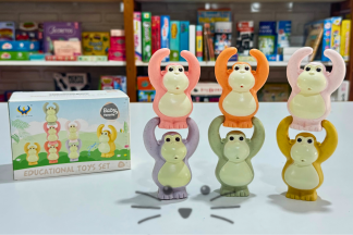 Juego de Baño – Monitos Apilables