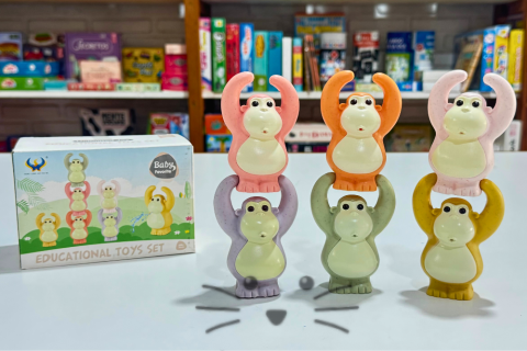 Juego de Baño – Monitos Apilables