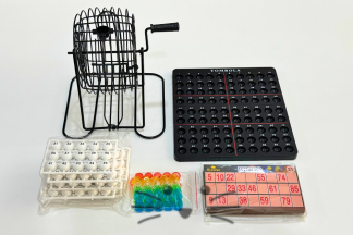 Juego de Bingo con Bolillero de Metal