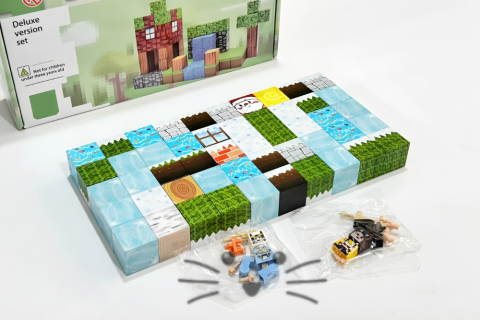 Bloques Magnéticos de Construcción – 50 piezas Nieve