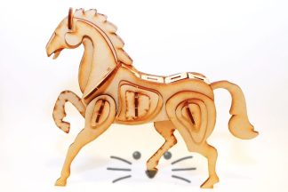 Puzzle 3D. Caballo para armar