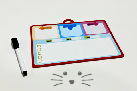 Calendario “Ayer, hoy y mañana” – Borrable