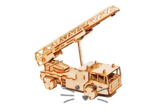 Puzzle 3D. Camión Bombero para armar