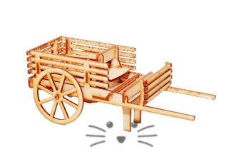 Puzzle 3D. Carreta para armar
