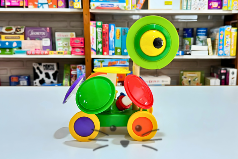 Tortuga Carrito de Arrastre con Honguitos de Encastre