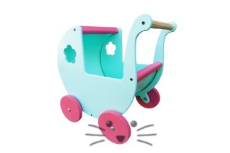 Carrito Caminador Paseo de Muñecas. Aqua