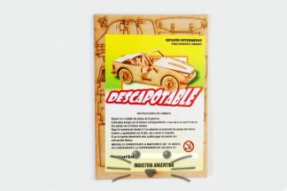 Puzzle 3D. Auto Descapotable para armar