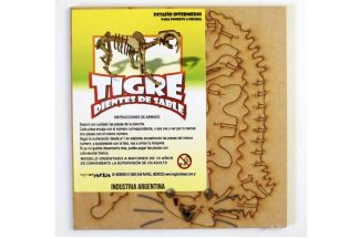 Puzzle 3D. Dientes de Sable para armar