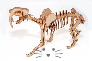 Puzzle 3D. Dientes de Sable para armar
