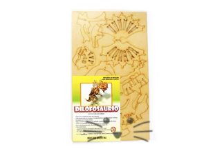 Puzzle 3D. Dilofosaurio para armar