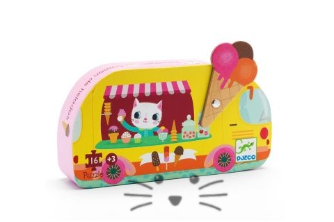 Rompecabezas 16 piezas Gatito Heladera