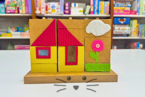 Puzzle Casa con Texturas