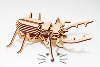 Puzzle 3D. Escarabajo para armar