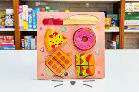 Comiditas de Madera con Velcro