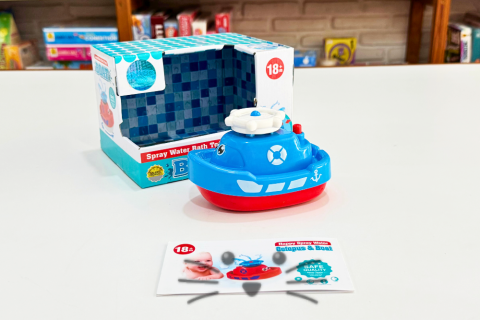 Barquito Salpica Agua para Bañadera