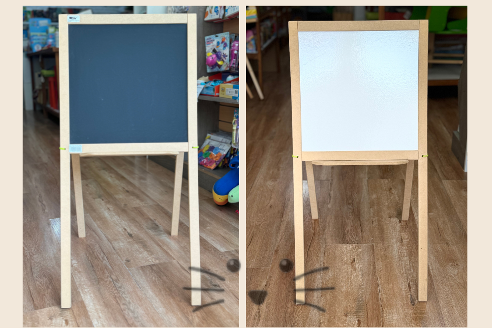 Pizarra de Pie 2 en 1