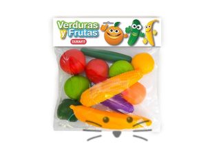 Set de Frutas y Verduras en Bolsa