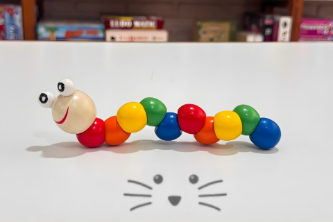 Gusanito Articulado de Madera