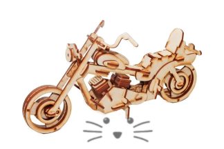 Puzzle 3D. Harley Davidson para armar