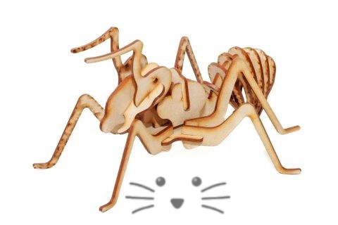 Puzzle 3D. Hormiga para armar