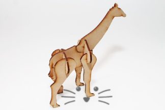 Puzzle 3D. Jirafa para armar