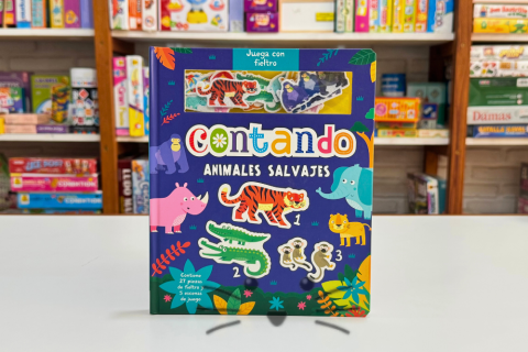 Juega con Fieltro. Contando Animales Salvajes
