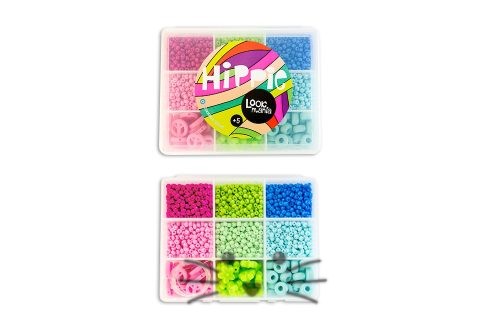 Kit con Mostacillas Surtidas Degrade - Caja Chica 9 divisiones