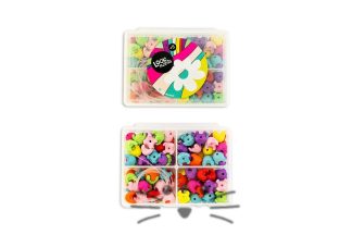 Kit de Mostacillas de Plástico - Caja Chica 4 divisiones