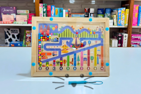 Laberinto Magnético de Colores y Cantidades