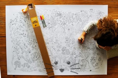 Lámina Gigante para Pintar. El Parque del Benteveo Amarillo