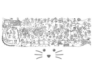 Lámina Mural para Pintar. Juguemos en el Mundo