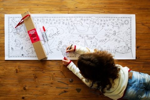 Lámina Mural para Pintar. Pintando a Maria Elena Walsh