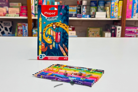 Lápices de Colores Jumbo x12 – Maped Jungle Fever