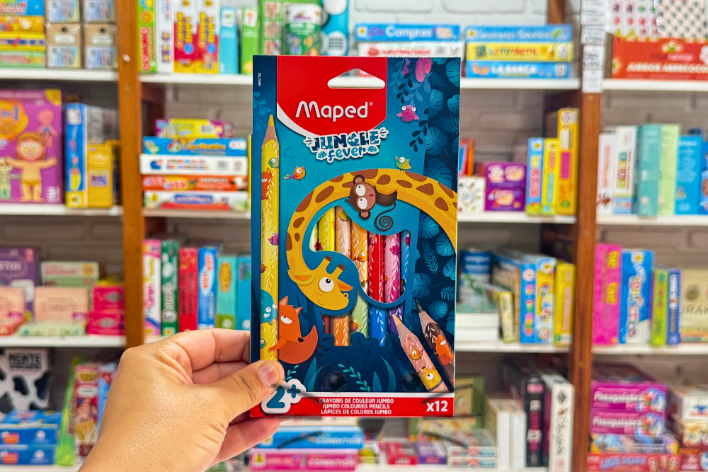 Lápices de Colores Jumbo x12 – Maped Jungle Fever - Imagen 3