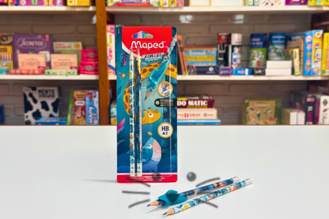 Lápiz con Goma x2 + Grip - Maped Jungle Fever