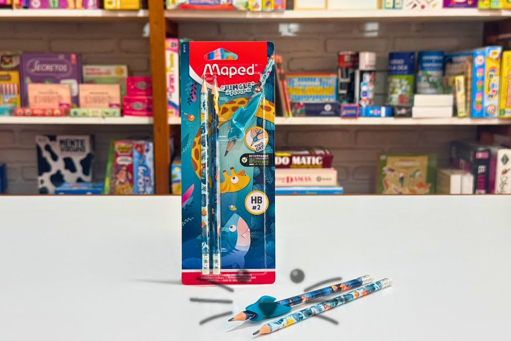 Lápiz con Goma x2 + Grip - Maped Jungle Fever