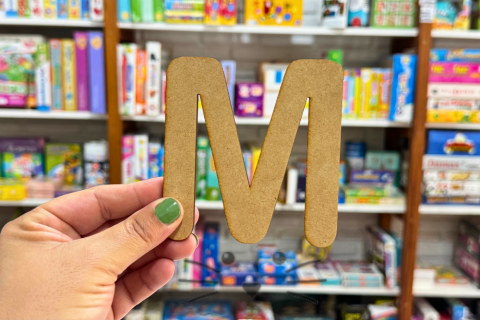 Abecedario + Números de Madera 10 cm