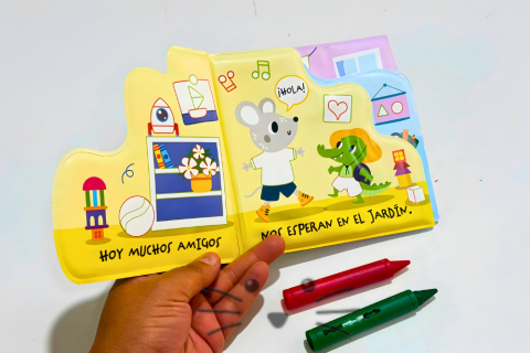 Libro de Baño para Colorear: Vamos al Jardín